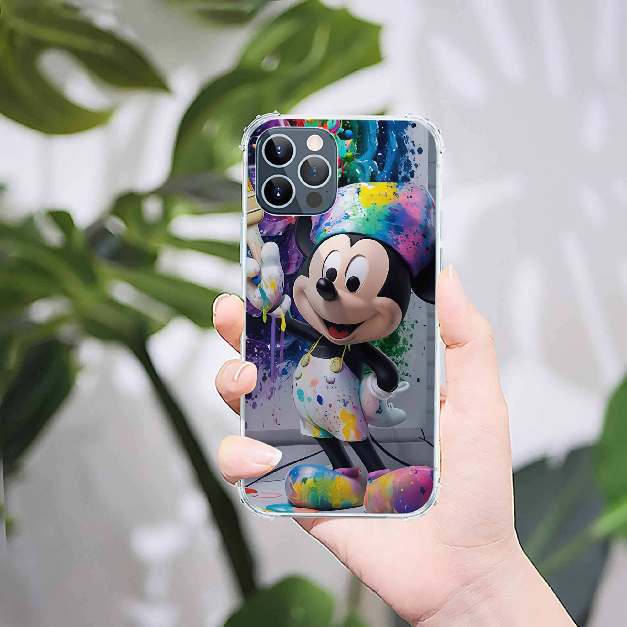 ミッキーマウス Mickey Mouse 【iPhone 12シリーズ対応】透明スマホケース（クリアソフトケース）